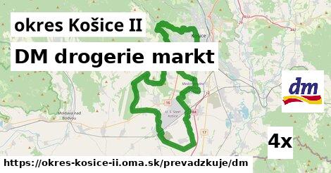 DM drogerie markt, okres Košice II