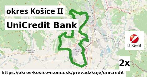 UniCredit Bank, okres Košice II