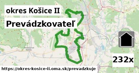 prevádzkovateľ v okres Košice II