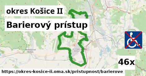Barierový prístup, okres Košice II