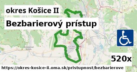 Bezbarierový prístup, okres Košice II