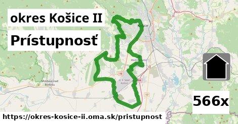 prístupnosť v okres Košice II