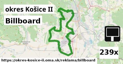 Billboard, okres Košice II