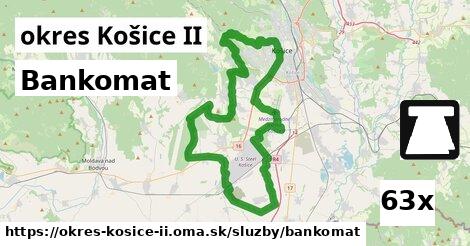 Bankomat, okres Košice II
