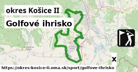 Golfové ihrisko, okres Košice II