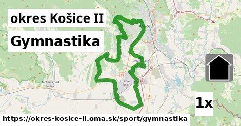 Gymnastika, okres Košice II