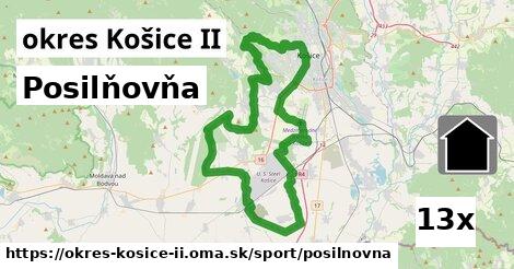 Posilňovňa, okres Košice II