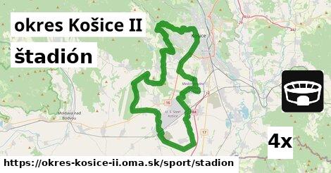 štadión, okres Košice II