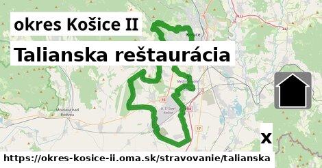 Talianska reštaurácia, okres Košice II
