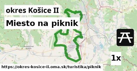 Miesto na piknik, okres Košice II