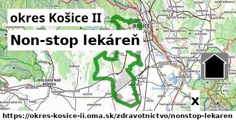 Non-stop lekáreň, okres Košice II