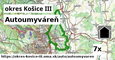 Autoumyváreň, okres Košice III