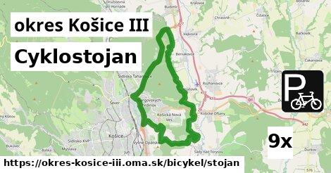 Cyklostojan, okres Košice III