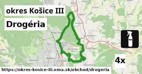 Drogéria, okres Košice III
