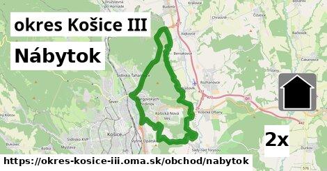 Nábytok, okres Košice III