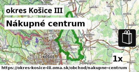 Nákupné centrum, okres Košice III