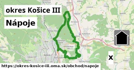 Nápoje, okres Košice III