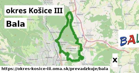 Bala, okres Košice III