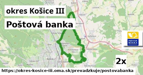 Poštová banka, okres Košice III