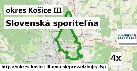 Slovenská sporiteľňa, okres Košice III