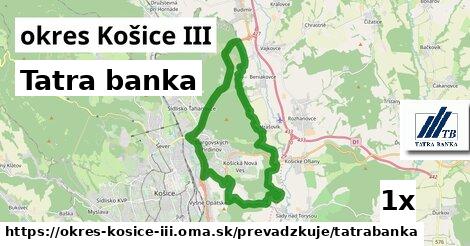 Tatra banka, okres Košice III