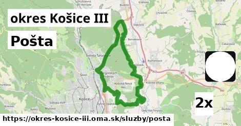 Pošta, okres Košice III