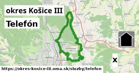 Telefón, okres Košice III