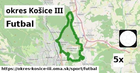 Futbal, okres Košice III