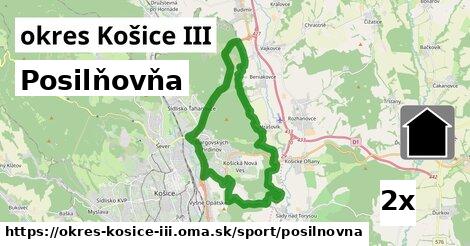 Posilňovňa, okres Košice III