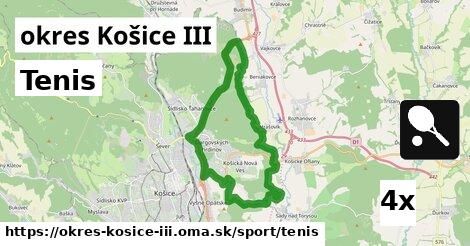 Tenis, okres Košice III