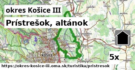 Prístrešok, altánok, okres Košice III