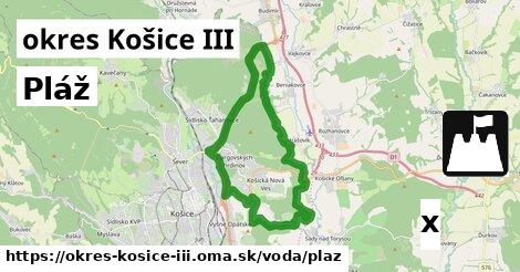 Pláž, okres Košice III