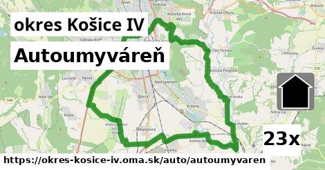 Autoumyváreň, okres Košice IV