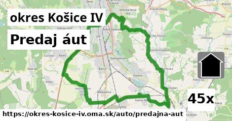 Predaj áut, okres Košice IV