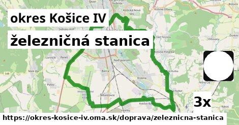 železničná stanica, okres Košice IV