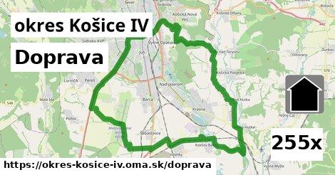 doprava v okres Košice IV