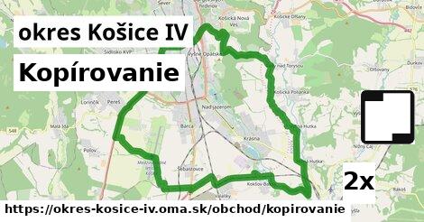 Kopírovanie, okres Košice IV