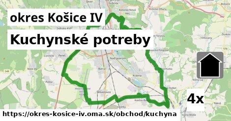 Kuchynské potreby, okres Košice IV