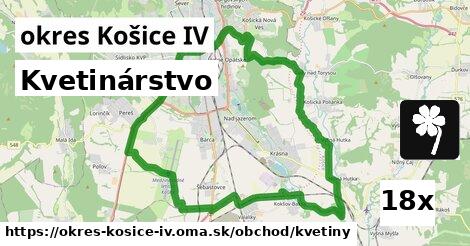 kvetinárstvo v okres Košice IV