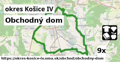 Obchodný dom, okres Košice IV