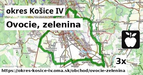 Ovocie, zelenina, okres Košice IV