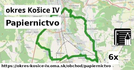 Papiernictvo, okres Košice IV