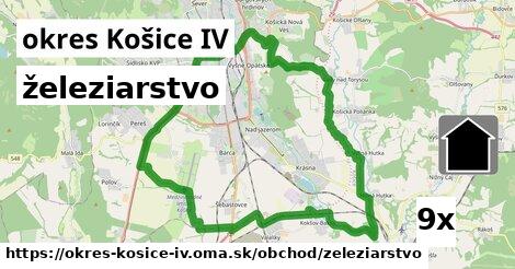 železiarstvo, okres Košice IV