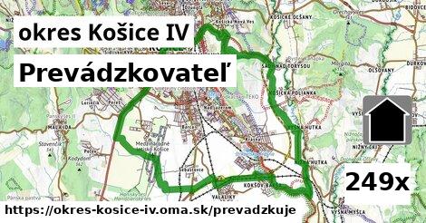 prevádzkovateľ v okres Košice IV