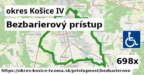 Bezbarierový prístup, okres Košice IV
