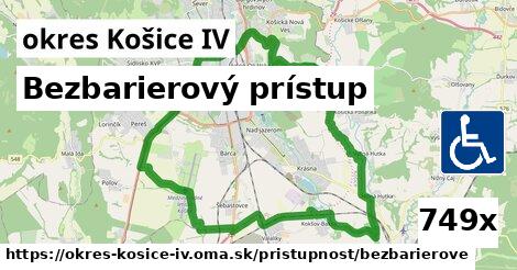 Bezbarierový prístup, okres Košice IV