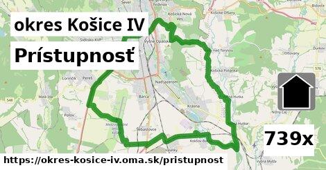prístupnosť v okres Košice IV