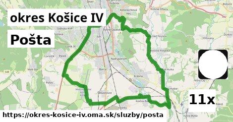 Pošta, okres Košice IV