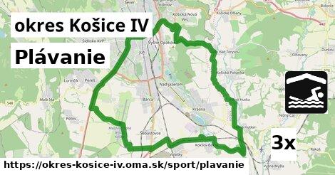 Plávanie, okres Košice IV