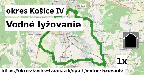 Vodné lyžovanie, okres Košice IV